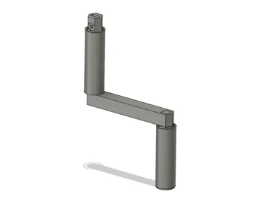 Roller shutter crank handle