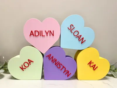 Personalized Candy Heart Gift Box