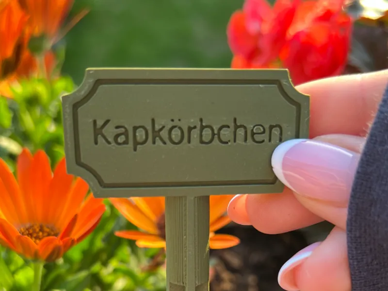 Kapkörbchen Schild