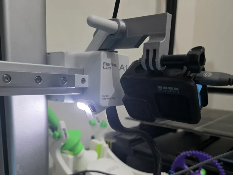 A1 gopro mount for cyberbricks timelapse kit