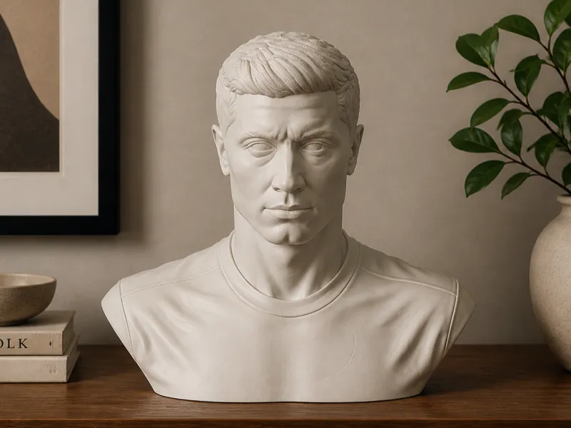 Robert Lewandowski Bust - Barcelona / Poland