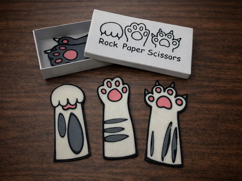 Rock, Paper, Scissors Cat Paw Game