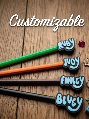 Tapa o cubierta: Bluey Pencil Toppers Customizable — vista de referencia 2