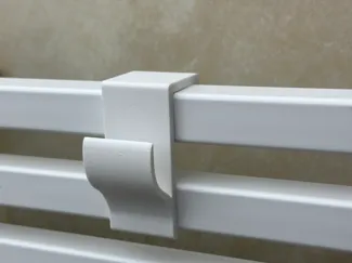 Towel hook for square heater