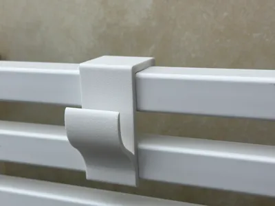 Towel hook for square heater