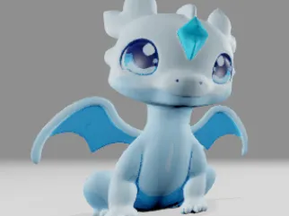 cute ice dragon 