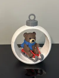 Painted Weihnachtsbaum Kugel Bär