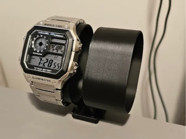 Watch stand with clamp 