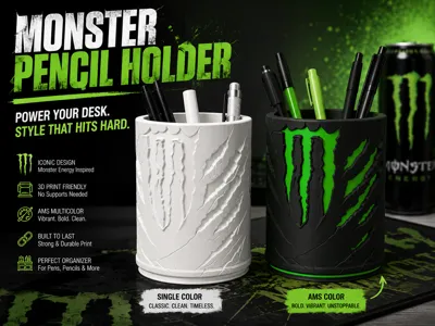 Monster Energy - Inspired Pencil Holder 