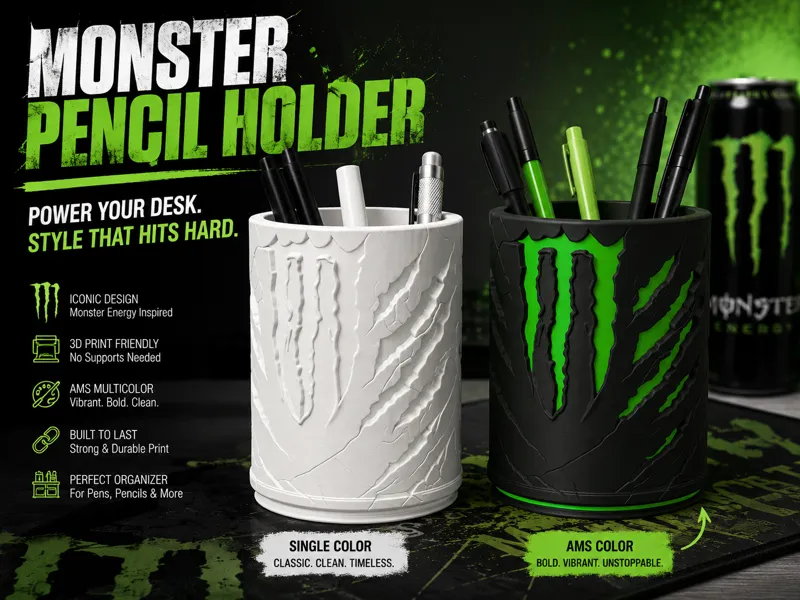 Monster Energy - Inspired Pencil Holder 