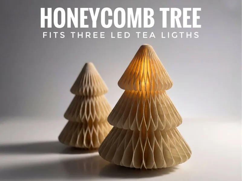 Christmas Tree Light - Honeycomb Paper - LED