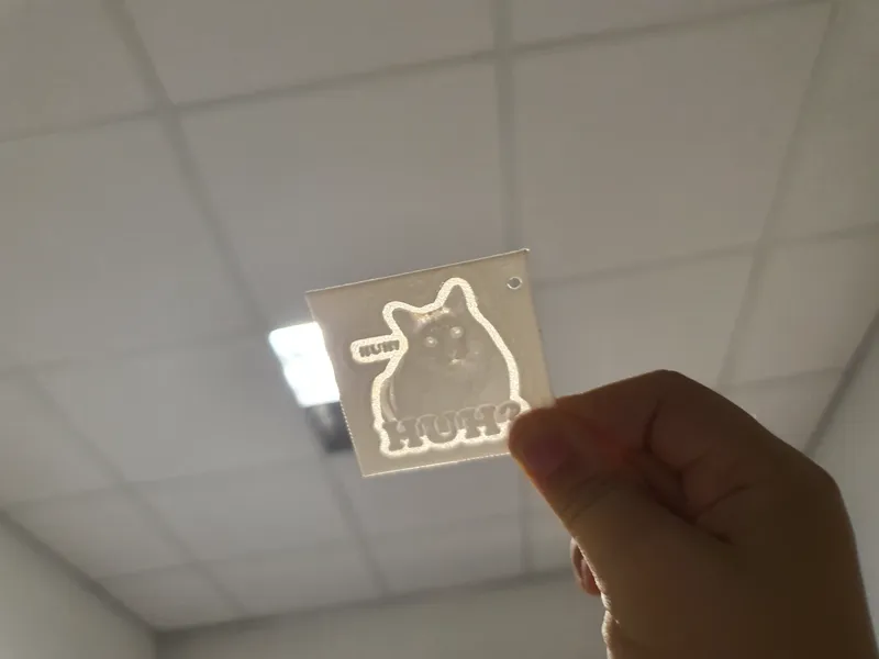 Huh cat keychain
