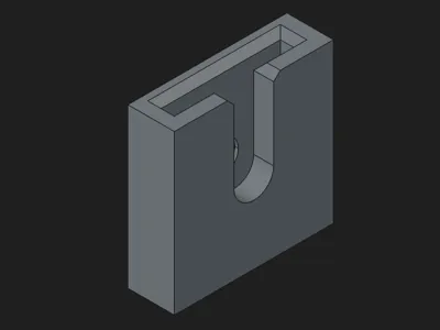 Hot Shoe Wall Mount 2mm Plate