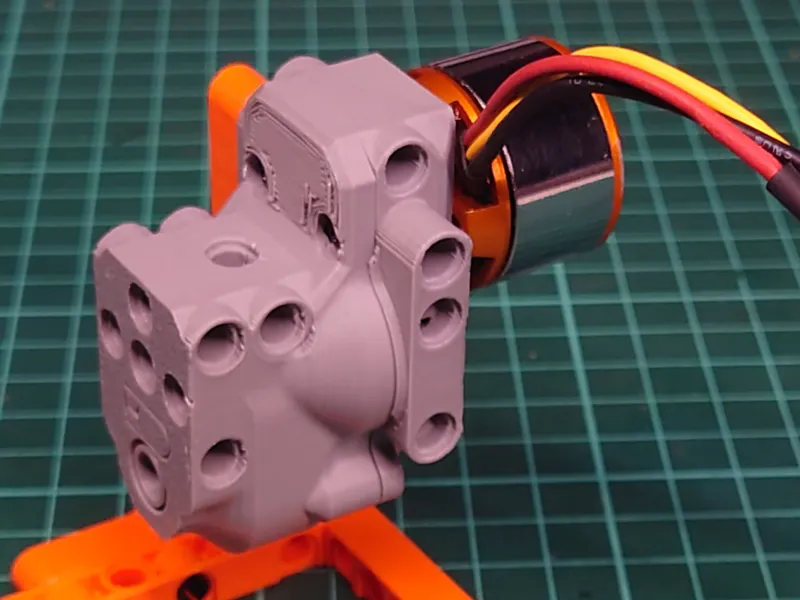 Gearbox for Custom Motor for Brick Models