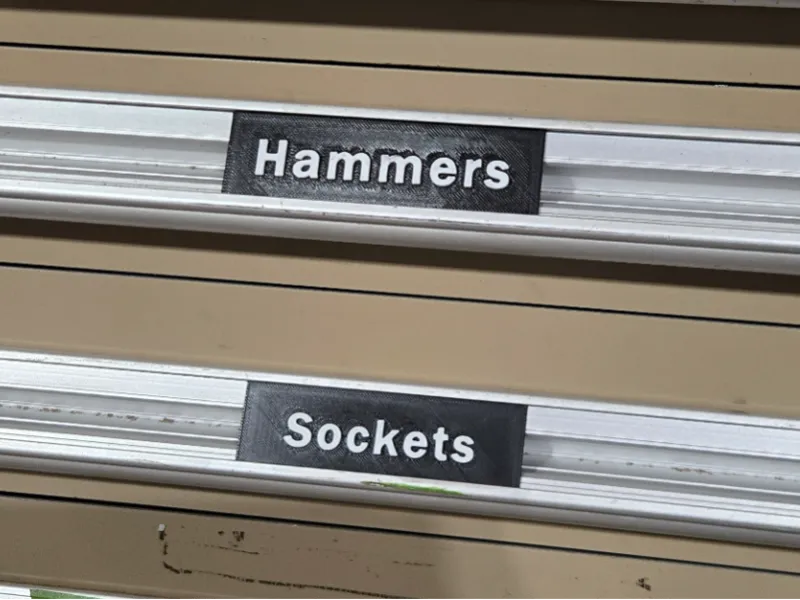Vidmar Toolbox Labels