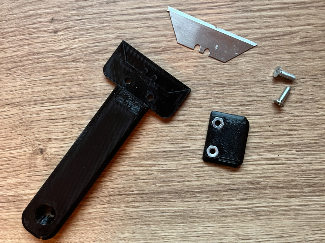 Schaber für Trapezklingen