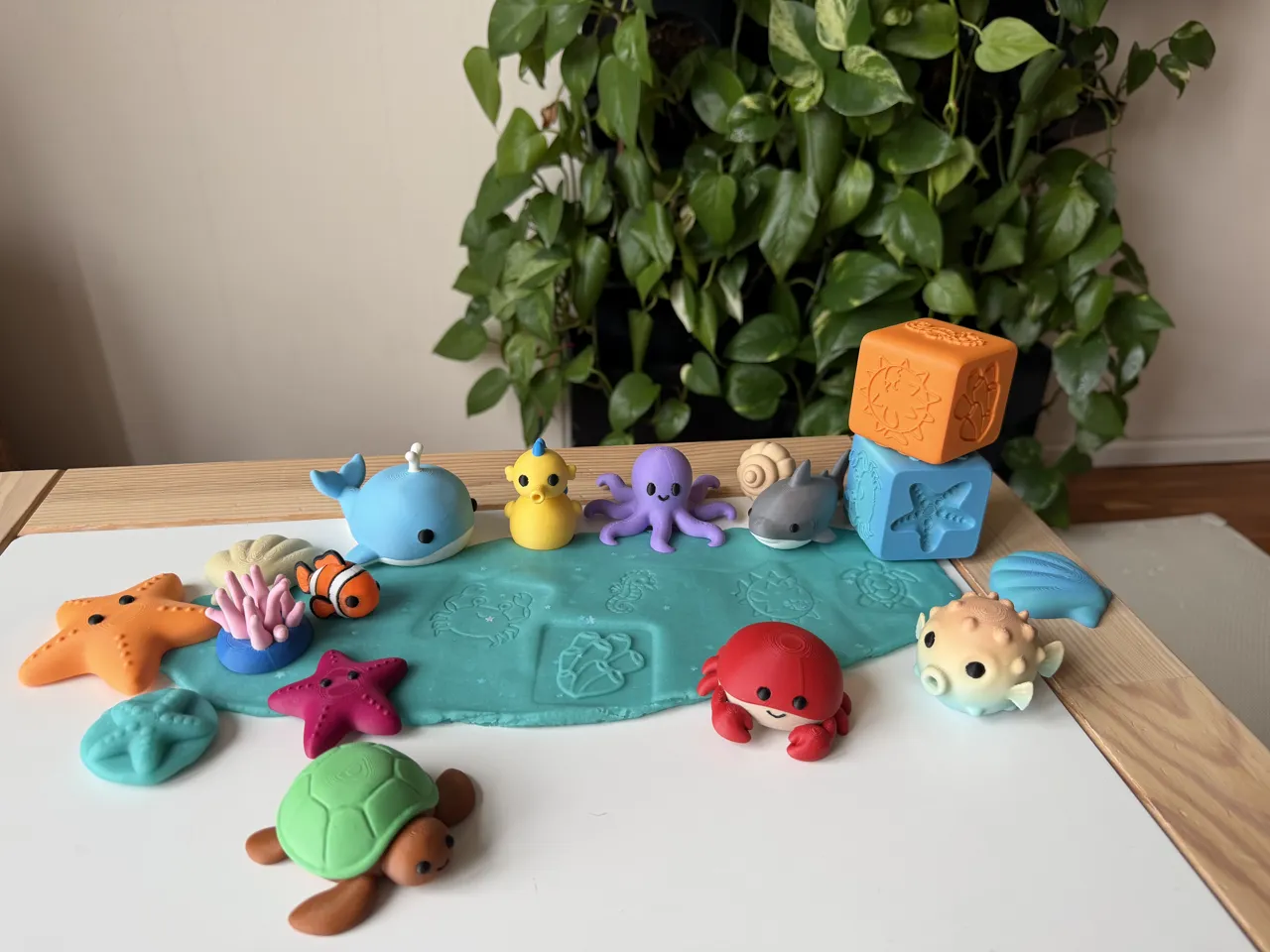 Sea animals - set view 3