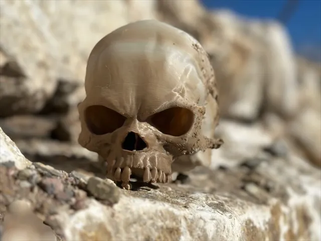 Geocache Fantasy Skull Puzzle Container