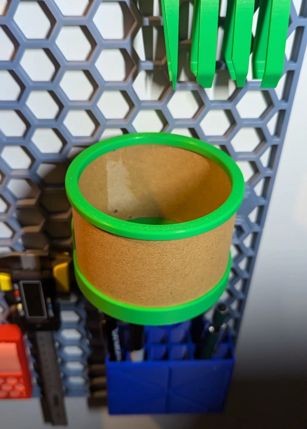 Spool Core Lock HSW Bin From Filament Spool Core - EZ-Lock Insert by Wile E. 3D ...