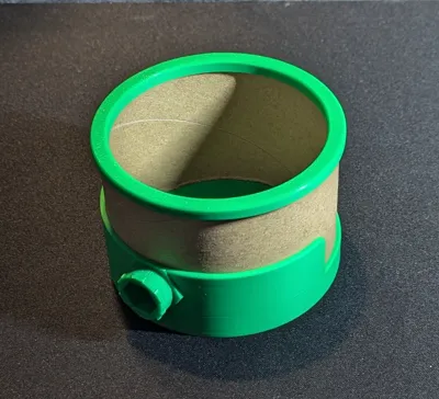 Spool Core Lock HSW Bin From Filament Spool Core - EZ-Lock Insert by Wile E. 3D ...