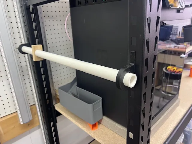 Spool Holder Bracket - Menards Performax Shelf
