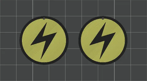 Pokemon Trading Card Game - Electric Energy Earrings view 2