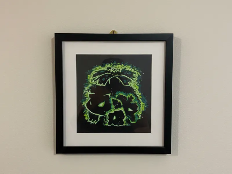 Bulbasaur Evolution filament painting