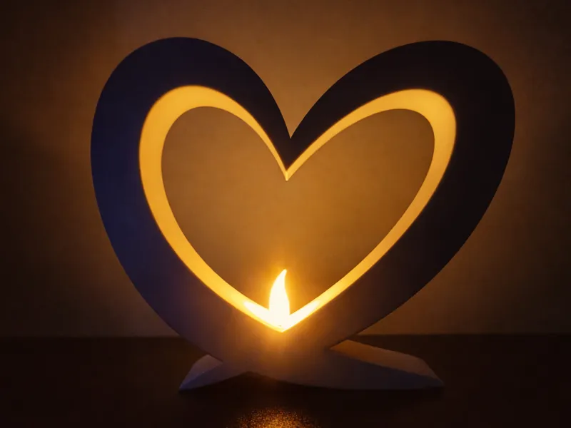 Modern Heart Tealight Holder