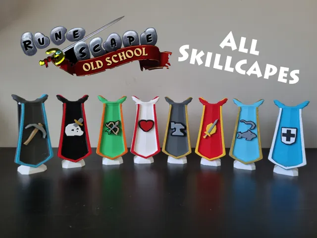 Runescape OSRS Skillcapes with stand - All capes!