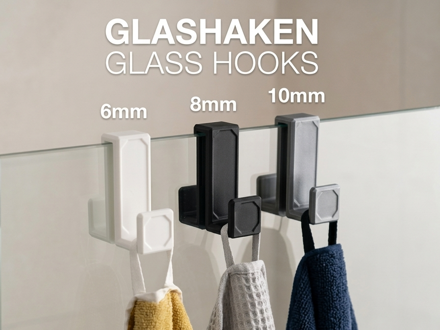 Universal Glass Hook Set – 6/8/10 mm - funktional 
