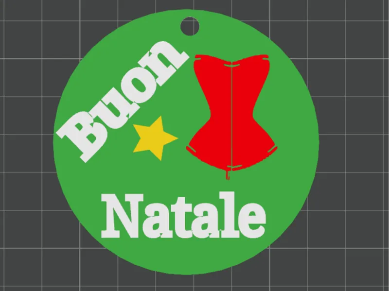pallina di natale corsetto sartoriale