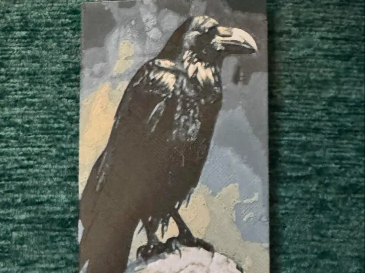 Rave on skull gothic hueforge bookmark 