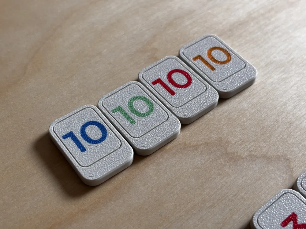 Rummikub set with Jokers, Storage box, and Racks by Henning MakerWorld ...