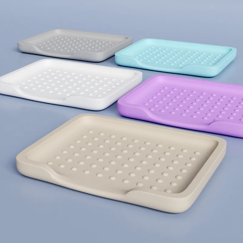 Contemporary soap dish