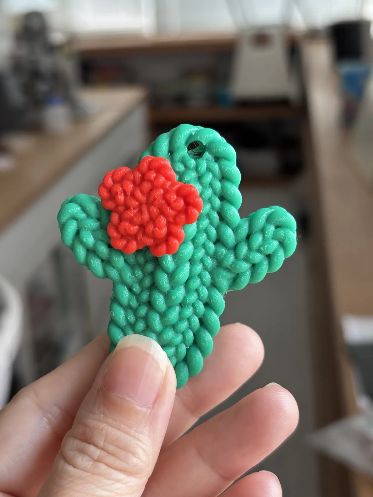 woven cactus earrings view 2
