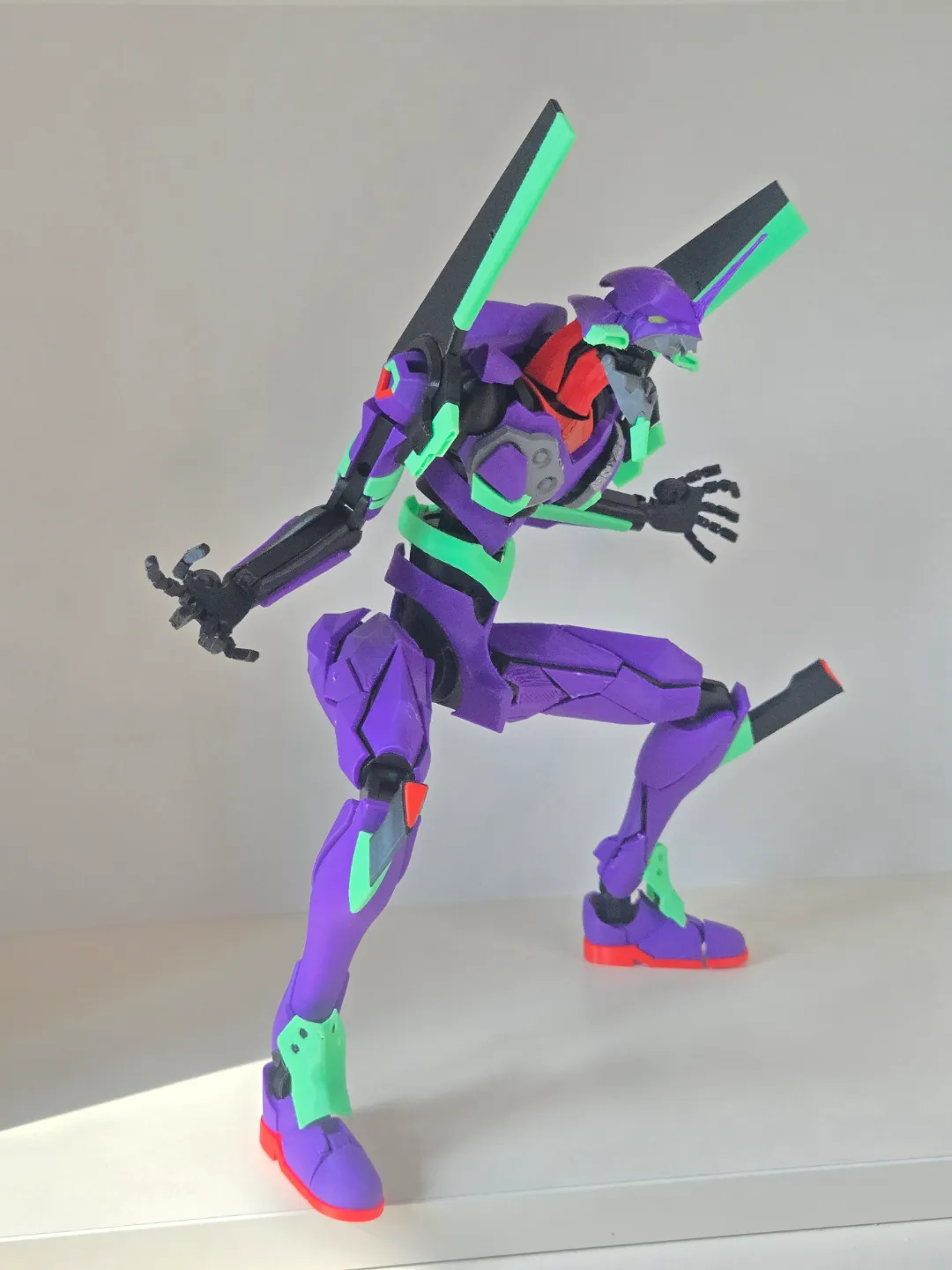articulated Evangelion Unit-01 prototype view 3