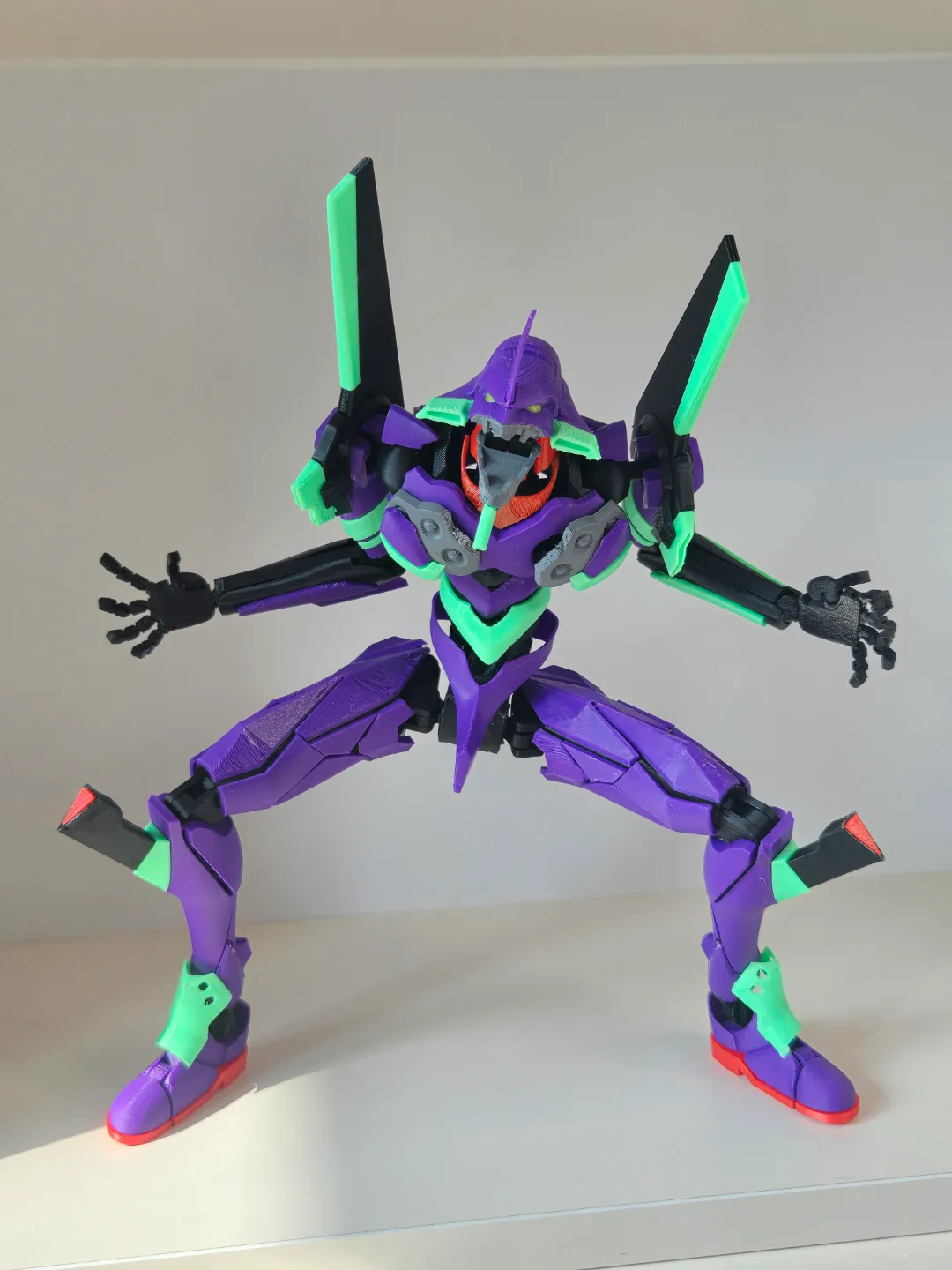 articulated Evangelion Unit-01 prototype view 2