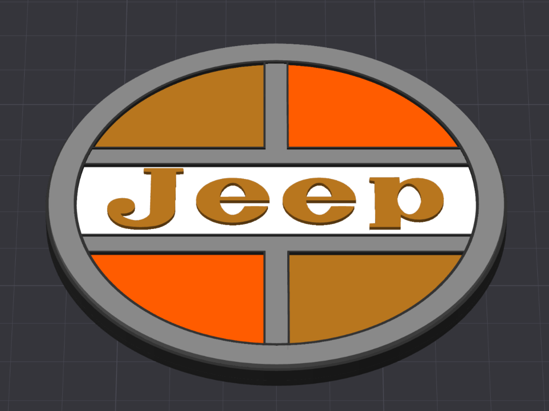 Vintage Jeep Badge