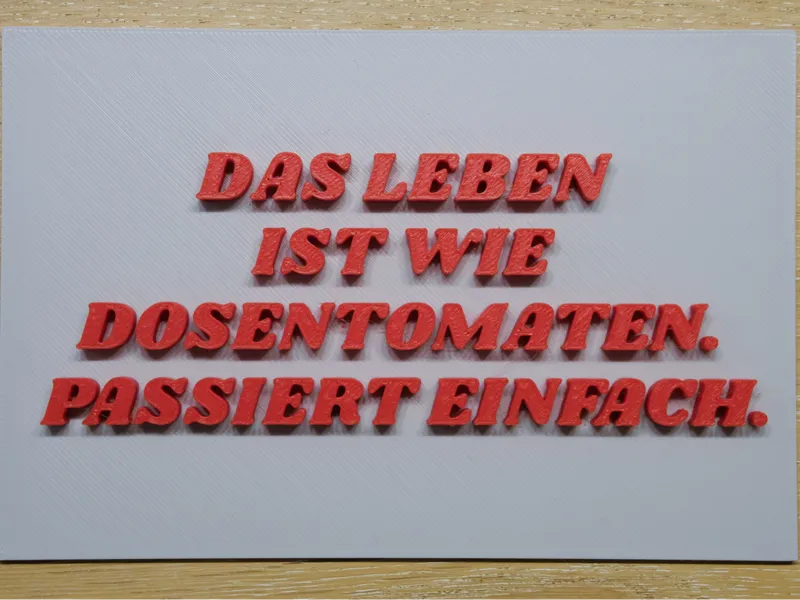 Spruch Schild
