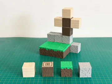 Accesorio para impresora 3D: Magnetic Minecraft Block Building Kit! (No AMS) — vista de referencia 3