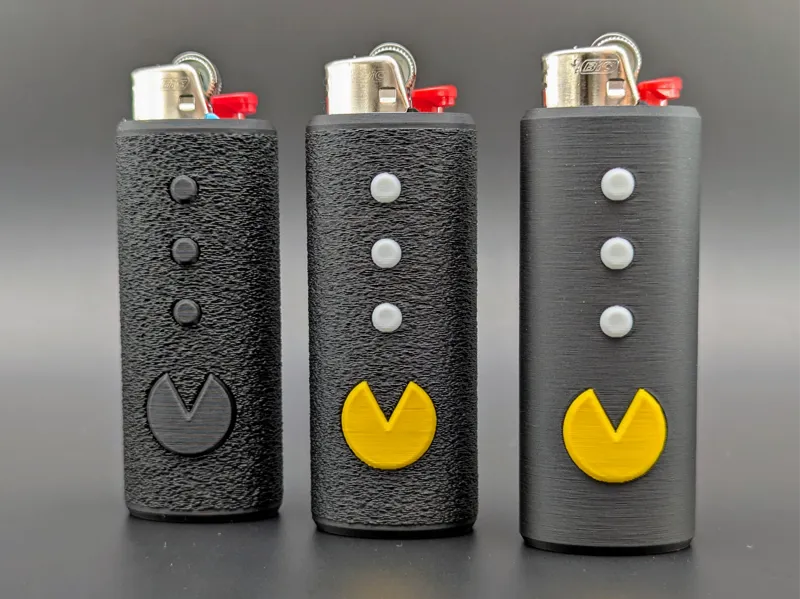 Pac-Man Bic Sleeve for AMS with Fuzzy Grip