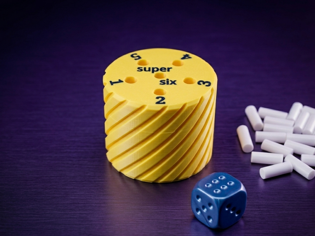Super Six Pocket Game Set - Dice Family Game