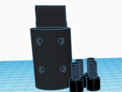 nerf tactic rail compatible laser pointer holder 