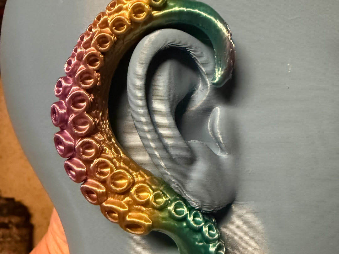 Octopus Tentacle Ear Cuff