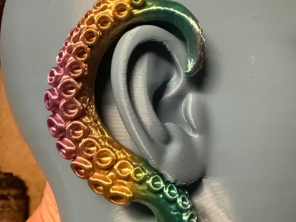 Bijou d'oreille tentacule de poulpe