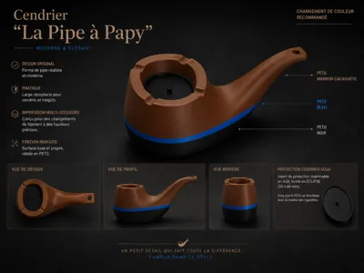 Ash tray "Grandpa's Pipe"