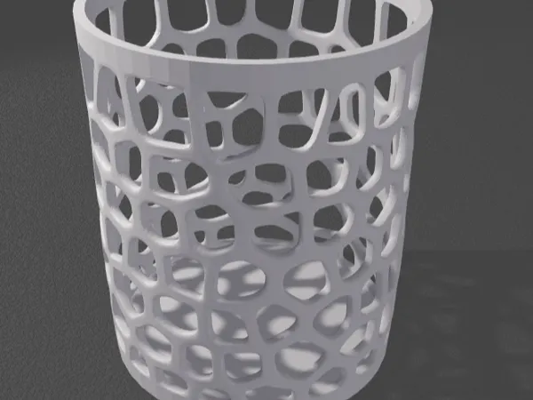 Pot à stylos voronoi pour bureau