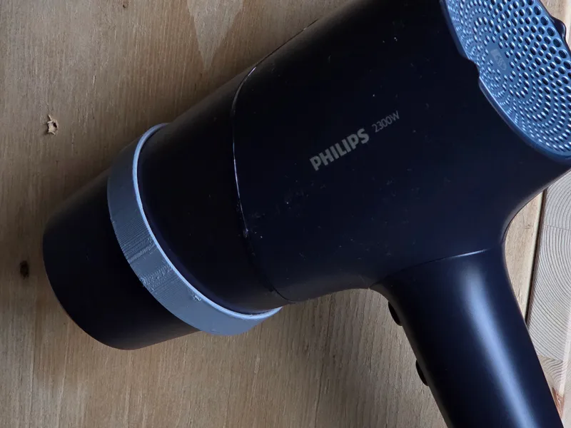 Wallmount heat gun/hair dryer