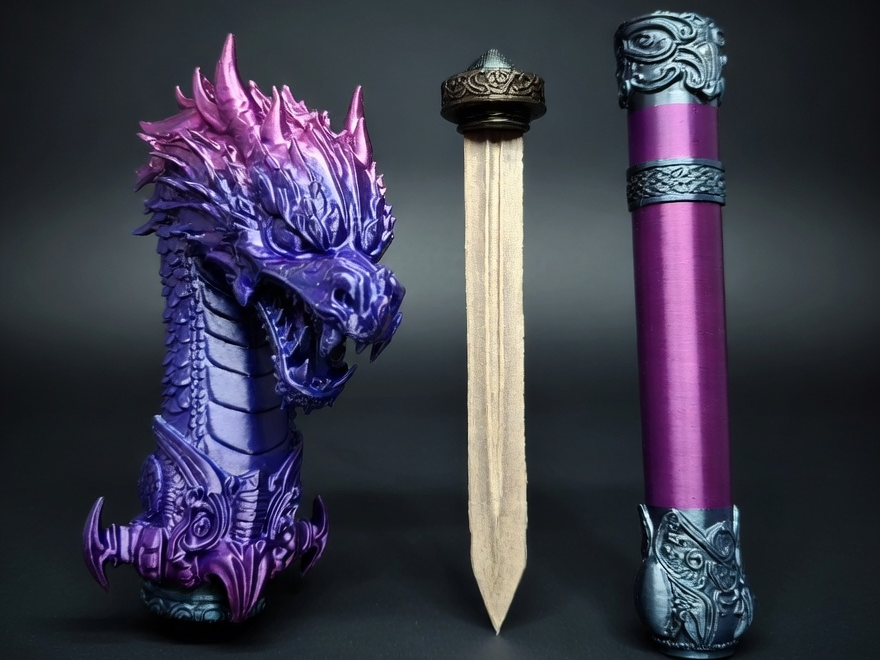 Dragon Sword Cane - Hidden Blade Cosplay Prop