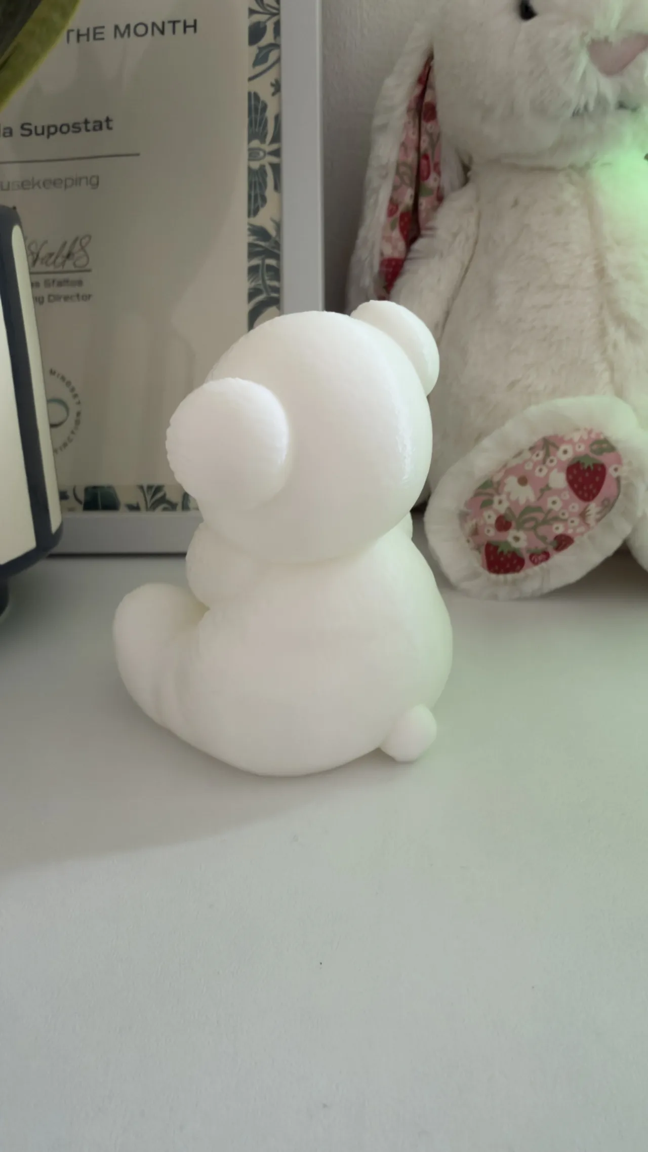 Cute Teddy Bear with Tulip | Nursery Decor view 4